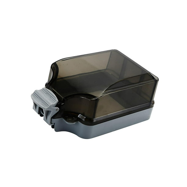 86 Tipo Enchufe de interruptor de pared Caja de panel de placa frontal Caja de panel de pared Impermeable IP66 Protector de cubierta de interruptor negro transparente Sunnimix Cubierta del interruptor