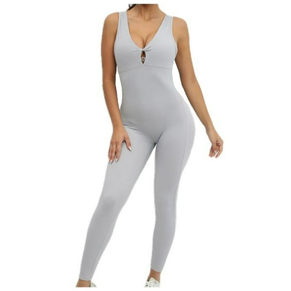 Vibrex Womens Running Workout Yoga Leggings,Women's One-piece Sport Yoga Jumpsuit Running Fitness Workout Tight Pants Leggings Compression Pants