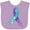 Lavender, variant on Inktastic Suicide Prevention Ribbon with Blue and Purple Hearts Boys or Girls Baby Bib