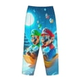 thumbnail image 3 of Lsque Mario Print Women's Pajama Pants, Lounge Pant - Comfortable Home Wear,Elastic Waistband, Stylish Design-Medium, 3 of 9