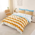 thumbnail image 3 of Erosebridal Waffle American Flag Queen Duvet Cover Set for Kids, Blue Ice Cream Drip Bedding, Colorful Polka Dots Reversible, 1 Duvet Cover and 2 Pillowcases (No Comforter), 3 of 5