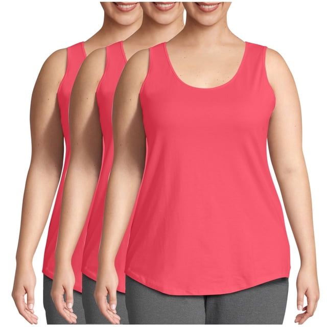 Birdeem Hauts Sans Manches pour Femmes Grande Taille Mode Féminine T-Shirt Sans Manches Col Rond Ample