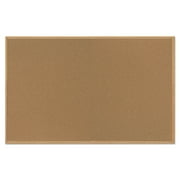 Bi-silque Visual Communication Products Inc Value Cork Bulletin Board With Oak Frame, 48 X 72, Natural