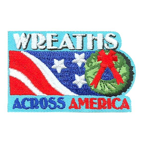 12 pieces 2" Custom Activity Scouts Applique Fun Patches - Wreaths Across America Patch