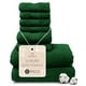 thumbnail image 1 of Juego de toallas de baño MAURA Hunter Green, 8 piezas, algodón turco, 1 of 7