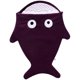 thumbnail image 1 of Baby Anti-kick quilt cartoon children shark Purple, 1 of 1