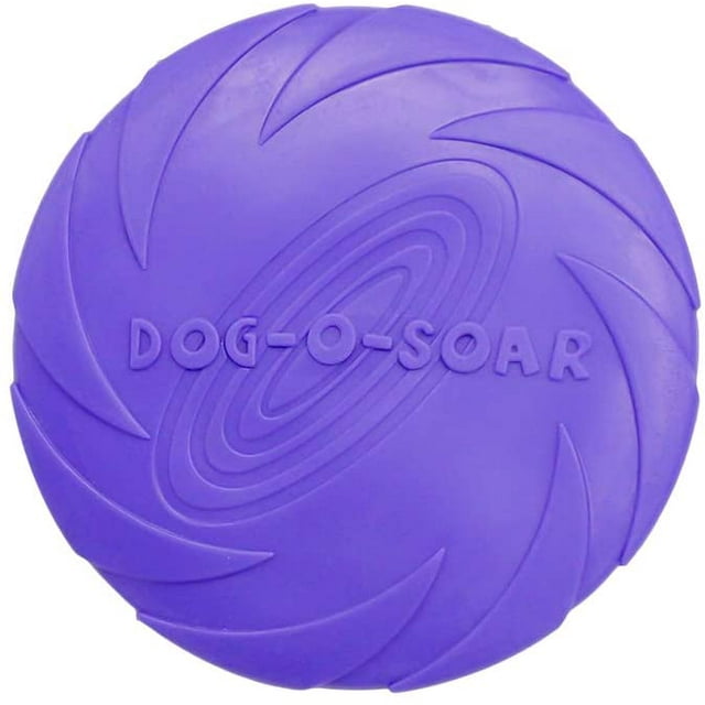 Dog Flying Disc Toy,Pet Training Rubber Frisbee Interactive Toys,Floating Water Dog Toy for Small Dogs Puppy Outdoor Flight