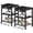 BK2P, variant on Nextay Nightstand, 2 Drawer Dresser for Bedroom, Bedside Furniture, End Table for Bedroom, Closet, Entryway, Black