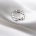 thumbnail image 4 of Jumpingount Anillo de apertura para mujer, decoración de perlas geométricas de Metal, anillos de moda, decoraciones para novia, joyería para mujer, Ropa, zapatos y accesorios Miscelánea Plata Jumpingount  AP016138-02, 4 of 5