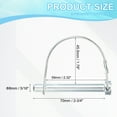 thumbnail image 2 of Uxcell Trailer Coupler Pin Wire Lock Pin Shaft Locking Round Pto Pins for Farm Trailers Lawn Hitches Garden 5/16x2-3/4" 8, 2 of 7