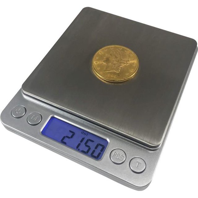 Optima Home Scales TI-2001 Titanium Stainless Steel Platform Large Pocket Scale - 2000 x 0.01 g