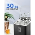 thumbnail image 3 of Ice Maker Machine Countertop with Handle, 30lbs in 24H, 2 Sizes, Seflclean, Bullet Ice for Home Kitchen Office Bar, FOHERE, 3 of 9