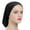 Black, variant on Under Hijab Cap for Women, Stretch Solid Hair Wrap Underscarf Hijab Liner Hat for Daily Hair Cover White One Size