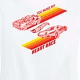 thumbnail image 3 of Hot Wheels - Valentine's You Make My Heart Race - Women's Short Sleeve Graphic T-Shirt, 3 of 5