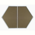 thumbnail image 4 of Metal frame hexagon mirror 24 inch in Sliver, 4 of 13