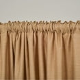 thumbnail image 4 of 3S Brother's Home Decorative Beige Curtains 100" Wide Extra Long Luxury Colors Linen Look Custom Made 5-25 Feet Made in Turkey Hang Back Tab & Rod Pocket Single Panel Home Décor (100"Wx288"L), 4 of 6