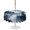 Blue, Gray, White, variant on Outdoor Tablecloth with Umbrella Hole for Patio/Picnic/Party/Camping, Blue Black Foggy Forest Waterproof Table Cloth Rectangle Table Cover Washable, Abstract Art Mountain (60"x 84")
