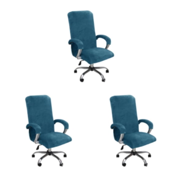 Yuarrent 3 fundas decorativas embellecedoras para silla que añaden un toque de elegancia al hogar o la oficina, resistente al desgaste, azul Type1 NO1