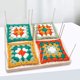 thumbnail image 3 of Estera de bloqueo de tejer hecha a mano de madera 9.25 * 9.25 pulgadas para los amantes de Granny Square, 3 of 8