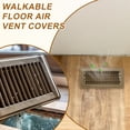 thumbnail image 5 of 4x10 Inch Floor Vent Covers, Floor Registers Metal Walkable Air Vent Covers Easy Adjustable Air Supply Lever, Black 4 Pcs, 5 of 7
