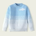 thumbnail image 2 of Ashirexll Boys and Girls Round Neck Sweaters Long Sleeve Knit Top for Fall Winter Casual Comfortable Base Shirts 3-13 Years, 2 of 4