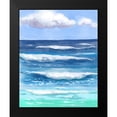 thumbnail image 2 of Boho Hue Studio 12x14 Black Modern Framed Museum Art Print Titled - Coastal Waves, 2 of 5