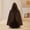 B_ Brown Capes & Cloaks, variant on UTSJKR Hooded Medieval Cloak Cape with Buckle Closure Vintage Renaissance Cosplay Robe for Themed Party Dress Up Black