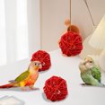 thumbnail image 5 of Beautynvta 2 Pcs Round Wicker Rattan Balls, 2'' Rattan Woven Decorative Ball Bowl Vase Filler, Wicker Balls for Birthday Home Party Table Centerpiece Wedding Decor, Red, 5 of 6