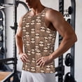 thumbnail image 5 of Haiem brown sloth family Pattern Men Workout Tank Top Gym Bodybuilding Sleeveless Muscle T Shirts Athletic Tank Breathable Workout Shirt-3X-Large, 5 of 7
