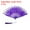 Purple, variant on Uxcell Embroidered Flower Marabou Feather Fan Vintage Folding Handheld Fan Chinese Flapper Hand Fans White