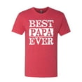 thumbnail image 2 of Wild Bobby, Best Papa Ever, Father's Day, Men Premium Tri Blend Tee, Vintage Red, X-Large, 2 of 4