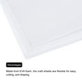 thumbnail image 4 of EVA Foam Sheets White 20 Inch x 20 Inch 1mm Thick Crafts Foam Sheets 5Pcs, 4 of 6