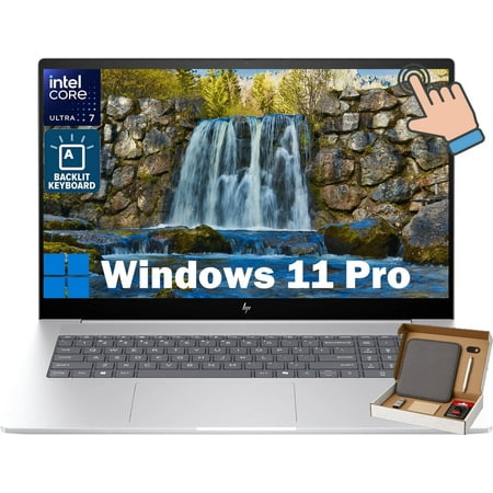 HP Envy 17.3" Diagonal FHD Touchscreen Laptop, 32GB DDR5, 1TB SSD, Intel Core Ultra 7 155H (10 Core), Wi-Fi 7, Backlit KB, Numeric Keypad, Windows 11 Pro