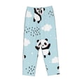 thumbnail image 4 of Naloa Cute Panda Bear Print Women’s Ultra-Soft Comfy Pajama Lounge Pants with Pockets & Drawstring, 4 of 8