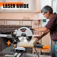 thumbnail image 5 of 10 Inch 15A Sliding Compound Miter Saw with Double Speed & Laser, 5 of 6