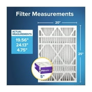 Filtrete 20x25x5 HVAC Furnace Air Filter, MPR 1550 MERV 12, Allergens, Bacteria & Viruses, 1 Filter