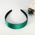 thumbnail image 7 of Unique Bargains Hair Headband Wide Satin Headband for Women  1.57" Wide Headband Green, 7 of 7