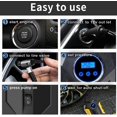 thumbnail image 5 of Digital Air Compressor for Car Auto Pump Portable Tire Inflator with LED Light DC 12V, 5 of 8