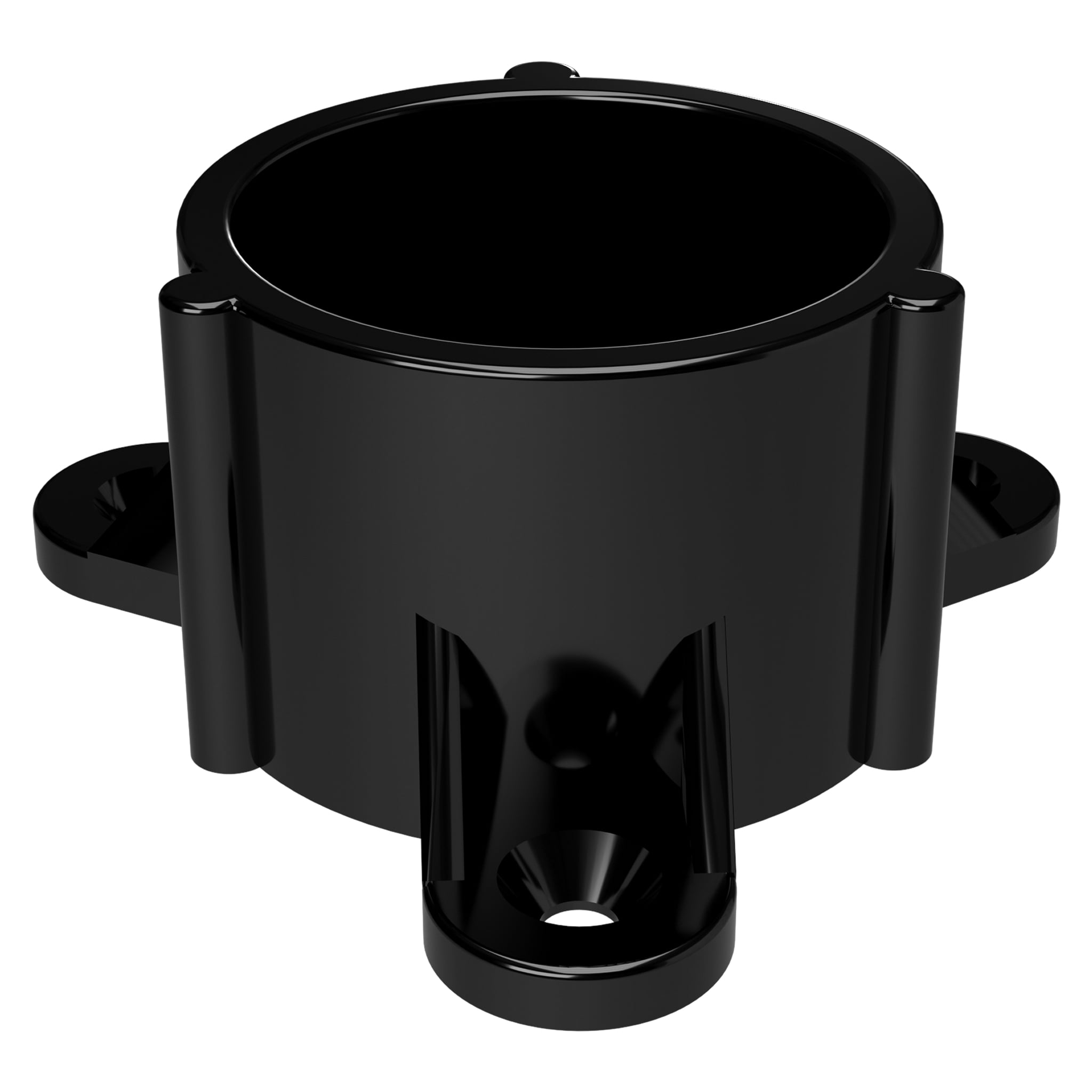 FORMUFIT F114ECT-BK-10 PVC Table Cap, Furniture Grade, 1-1/4' Size, Black , 10-Pack