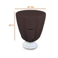 thumbnail image 2 of Bird Bath Cover 18 Oz Waterproof - Customize Cover with Any Size - 100% Weather Resistant Outdoor Cover with Elastic for Snug Fit (24" Dia x 18" H, Coffee), 2 of 7
