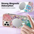 thumbnail image 3 of TECH CIRCLE Strong Magnetic iPhone 14 Pro Case, Compatible with MagSafe Military Grade Drop Protection Colorful Marble Slim Phone Cover for iPhone 14 Pro 6.1" 2022,Colorful Fish Scale, 3 of 6