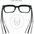 thumbnail image 4 of EYLRIM Classic Thick Square Frame Clear Lens Glasses for Women Men Non Prescription Eyeglasses, 4 of 10