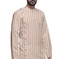 thumbnail image 3 of Atasi Printed Ethnic Kurta With White Churidar Pajama Set For Men Summer Wear, 3 of 3