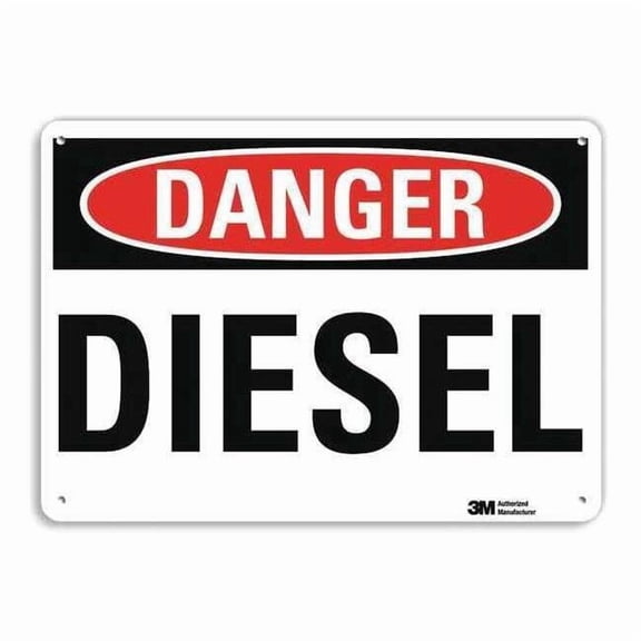 Lyle Danger Sign,10 in x 14 in,Aluminum U3-1293-RA_14X10