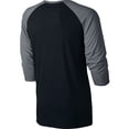 thumbnail image 2 of Nike Long Sleeve Raglan Men's T-Shirt Black/Grey/White 805227-010, 2 of 2