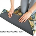 thumbnail image 3 of White Blue Sunflower Pattern Hot Yoga Mat Towel Non Slip for Hot Yoga - Quick-Drying Yoga Mat Cover with 4 Corner Pockets with Travel Bag - Hot Yoga Towel Non Slip Grip Moisture Wicking Sweat 70"x26", 3 of 6