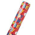 thumbnail image 4 of American Greetings 175 sq. Papel de regalo reversible, para cumpleaños, letras de feliz cumpleaños y estrellas (1 rollo jumbo, 30 pulgadas x 70 pies), 4 of 6