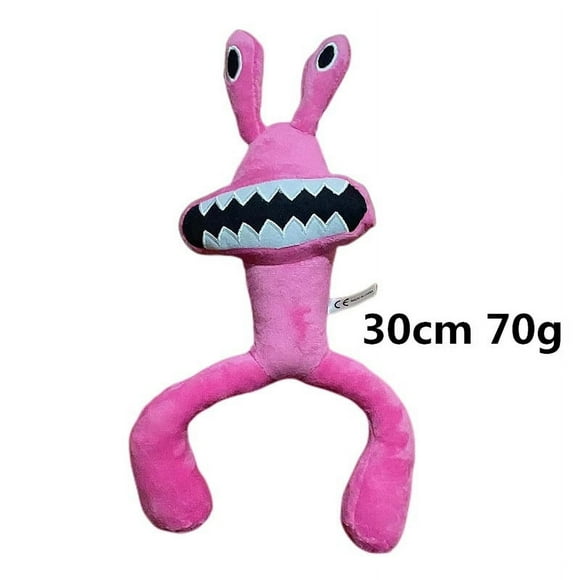 Rainbow Friends Pink Plush Toy, 11.8" Soft Stuffed Doll Inspired by the Popular Roblox Horror Game