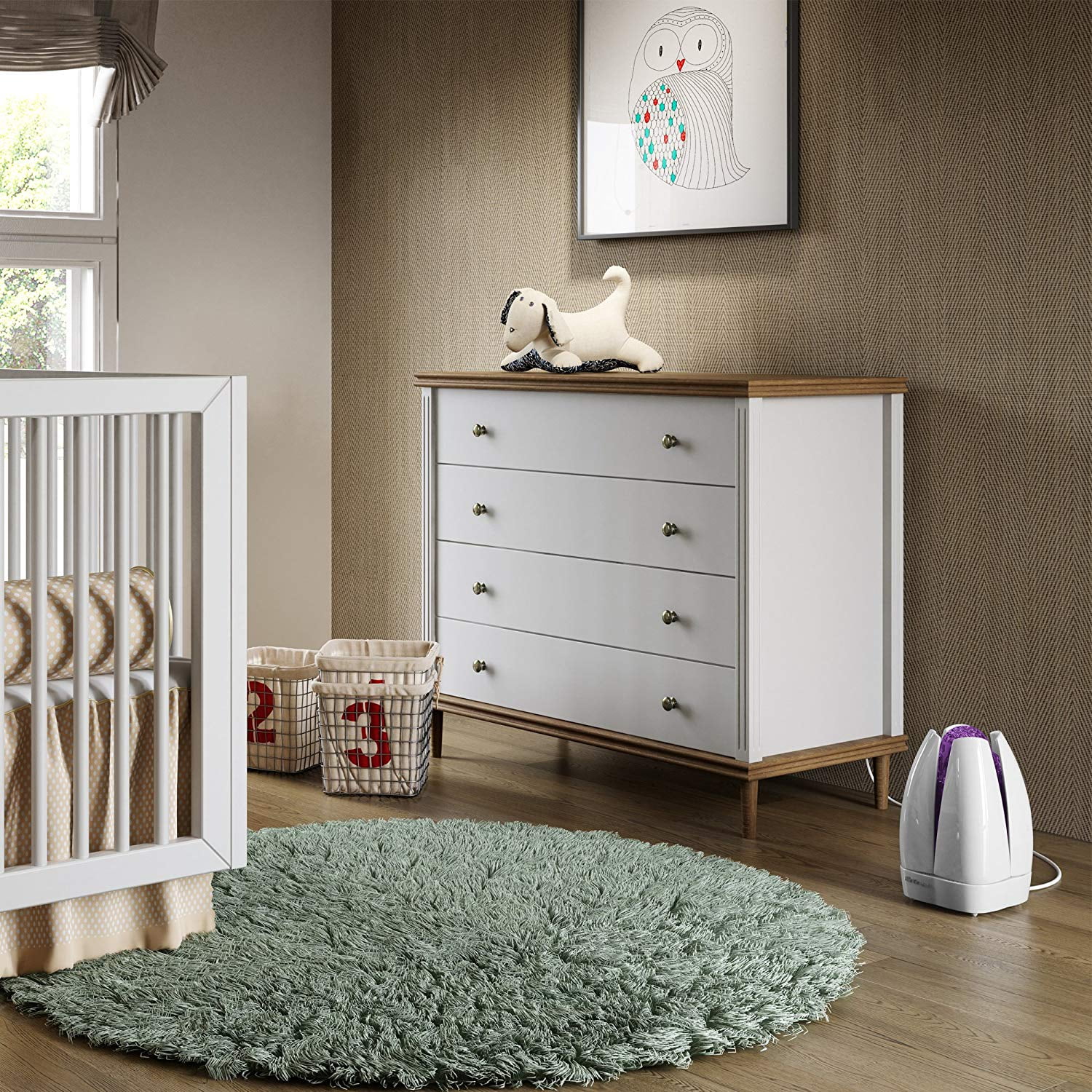 Airfree Lotus 650 Sq Ft Filterless Air Purifier, White