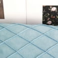 thumbnail image 4 of Funda de Cojín Cubierta de Almohada con Cremallera Invisible Relieve Geométrico Decoración para Hogar Sofá Coche Azul claro-45x45cm, 4 of 9
